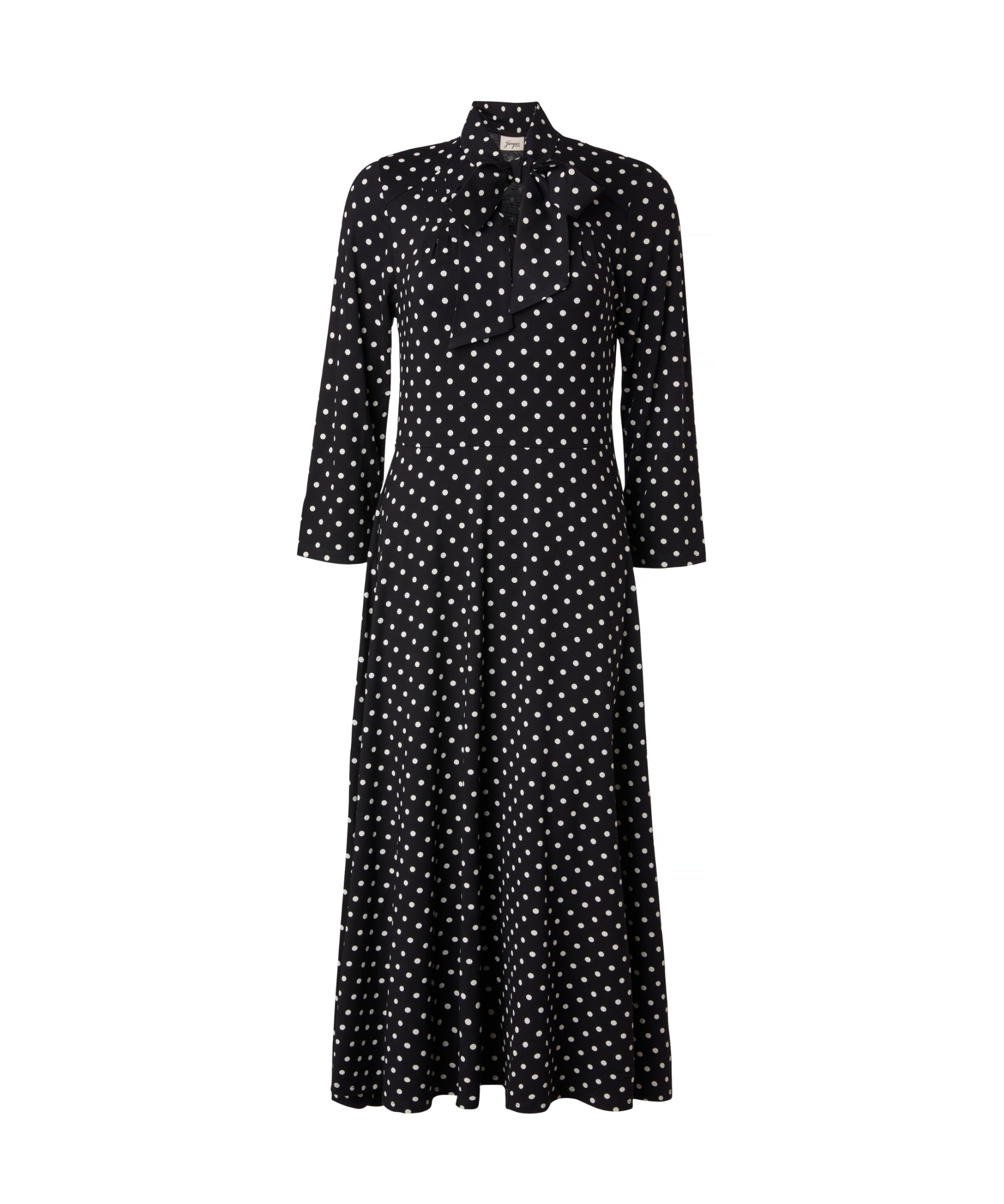 Julienne Dot Dress Black