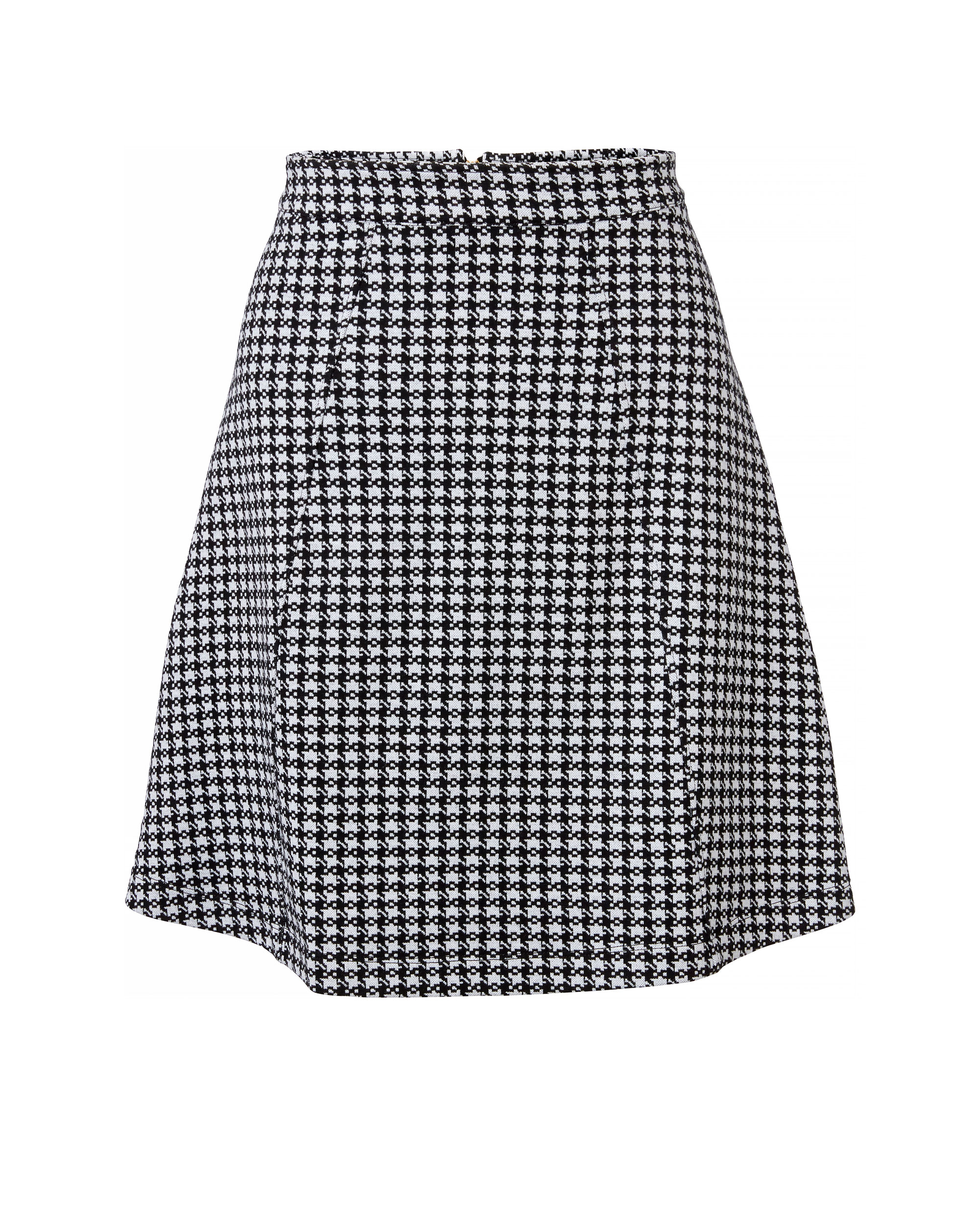 Madeleine Dogtooth Skirt Black